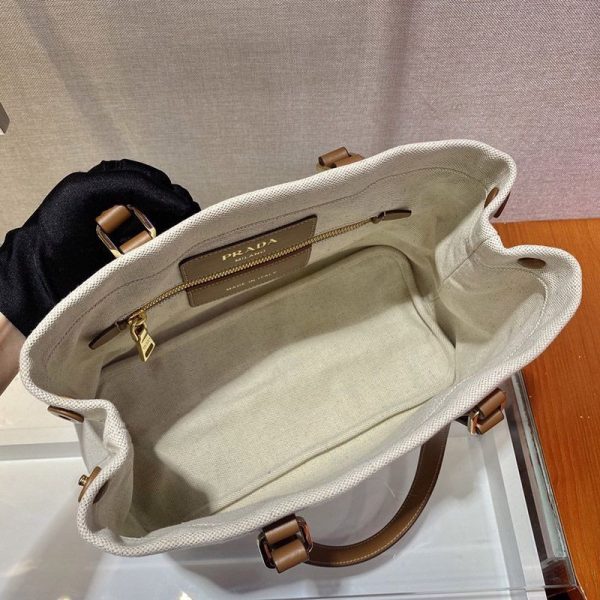 人気[プラダ] カナパ x レザー トートバッグ偽物 / ショッピングバッグ 1BG356 - 画像 (9)