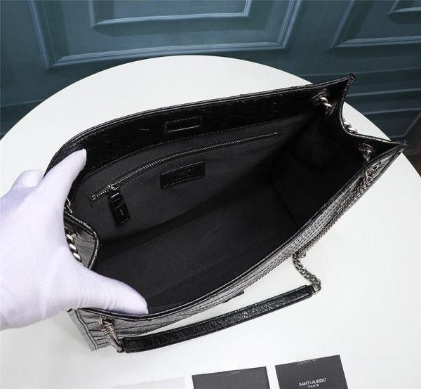 希少色◆サンローラン トートバッグ コピー ニキ クロコダイルレザーショッピングバッグ Sam17950 - 画像 (8)