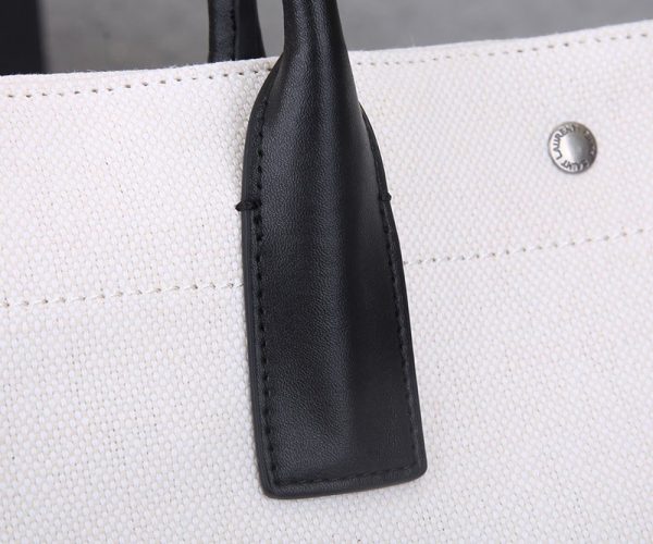 定番【サンローラン トートバッグ 偽物】リヴ・ゴーシュ コーテッドリネントートバッグ Sac89785 - 画像 (3)