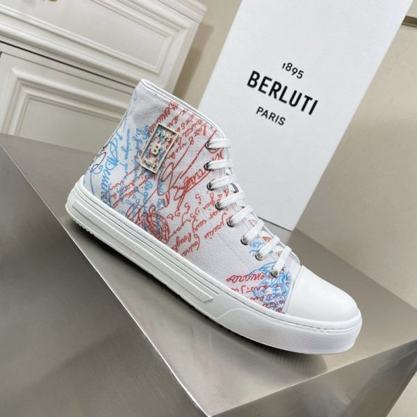 ベルルッティ スニーカー コピー 超人気◆ベルルッティ◆ScrittoCanvas ハイカット ben57217 - 画像 (3)
