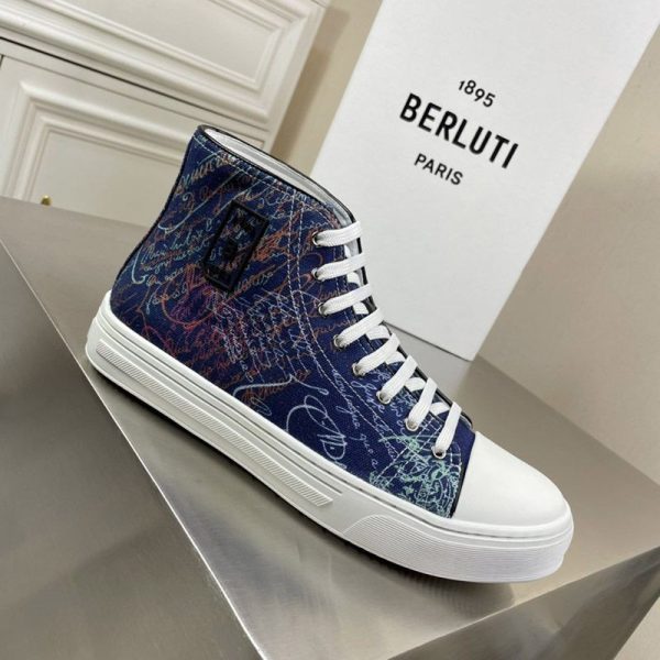 ベルルッティ スニーカー コピー 超人気◆ベルルッティ◆ScrittoCanvas ハイカット bez40879 - 画像 (3)