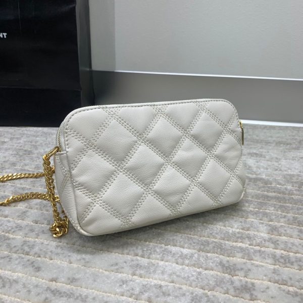 大人気！サンローラン ショルダーバッグ 偽物 ベッキー ダブルジップポーチ ラムスキン 6089411D3099207 - 画像 (3)