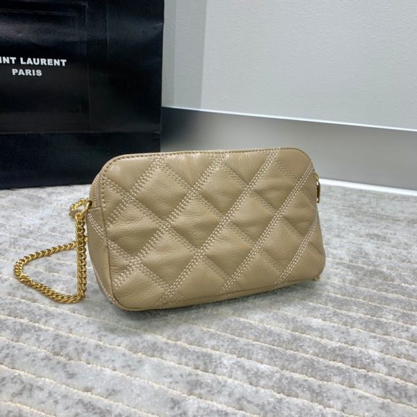 春もの新作サンローラン ショルダーバッグ 偽物 ベッキー ダブルジップポーチ ラムスキン 6089411D3091000 - 画像 (3)