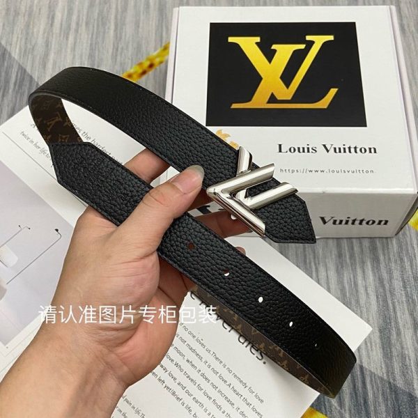 日本未入荷ルイヴィトン サンチュールツイスト コピー 30MM リバーシブル ベルト vud28010 - 画像 (4)