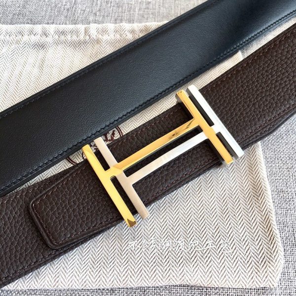 21AW新作追跡付き★エルメス Hベルト 偽物★リバーシブルベルト 38 mm＆ベルトバックル ero04535 - 画像 (4)