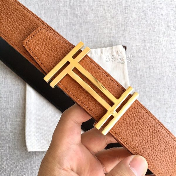 《大人気》追跡付き★エルメス Hベルト 偽物★リバーシブルベルト 38 mm＆ベルトバックル eru10332 - 画像 (2)