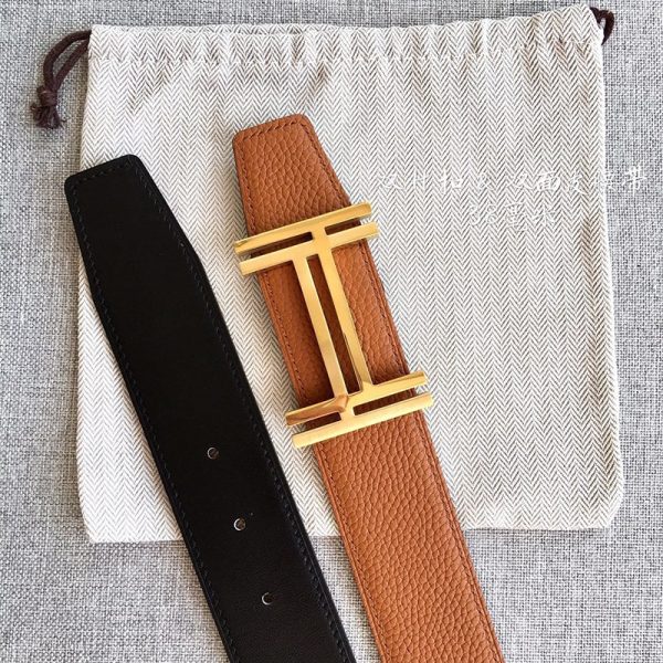 《大人気》追跡付き★エルメス Hベルト 偽物★リバーシブルベルト 38 mm＆ベルトバックル eru10332 - 画像 (5)
