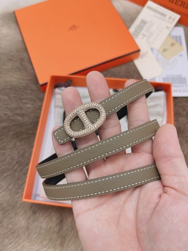 【日本未発売】エルメス Hベルト コピー☆レザーベルト リバーシブル シェーヌダンクル 13 mm erl88854 - 画像 (4)