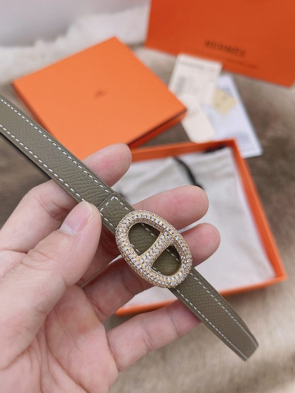【日本未発売】エルメス Hベルト コピー☆レザーベルト リバーシブル シェーヌダンクル 13 mm erl88854 - 画像 (6)