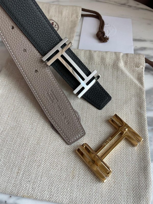 人気No1エルメス ベルト コピー☆ベルトバックル H オ カレ リバーシブルベルト 32mm erf07334 - 画像 (4)