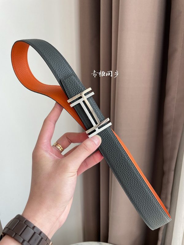 大人気!!新色エルメス ベルト コピー☆ベルトバックル H オ カレ リバーシブルベルト 32mm erm78077 - 画像 (7)