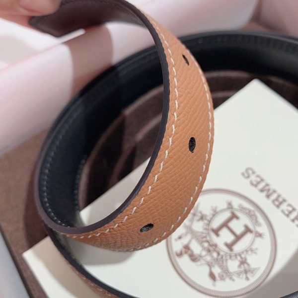 完売必至エルメス Hベルト 偽物☆ベルトバックル ミニ コンスタンス リバーシブルベルト25mm erq55139 - 画像 (4)