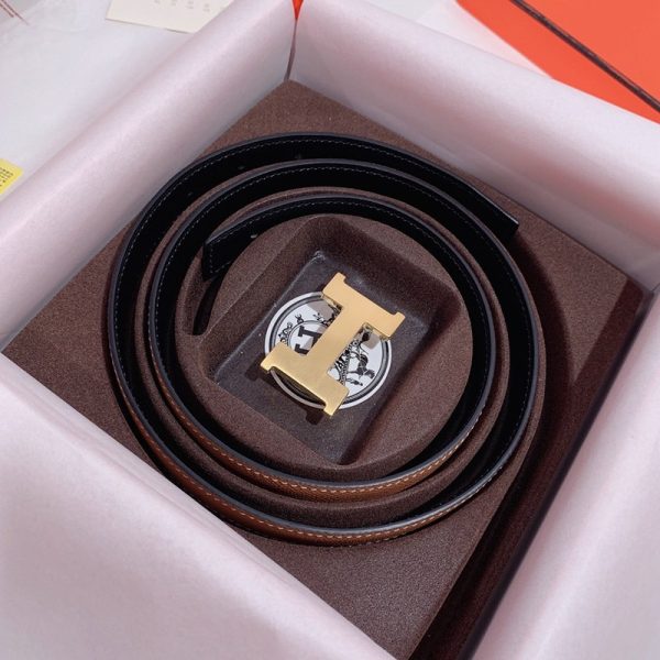 完売必至エルメス Hベルト 偽物☆ベルトバックル ミニ コンスタンス リバーシブルベルト25mm erq55139 - 画像 (5)