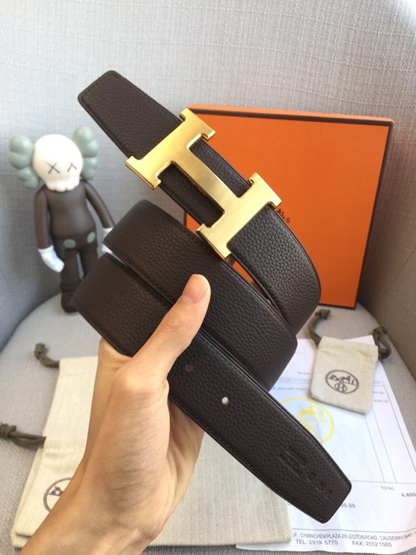 送料込エルメス Hベルト 偽物☆ベルトバックル ミニ コンスタンス リバーシブルベルト38mm ert82048 - 画像 (2)