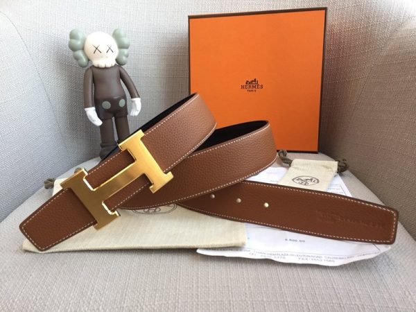送料込エルメス Hベルト 偽物☆ベルトバックル ミニ コンスタンス リバーシブルベルト38mm ery17295 - 画像 (6)