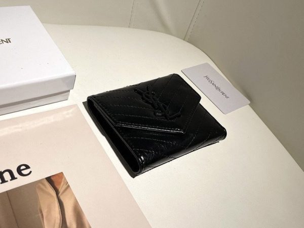 大人気!!新色 サンローラン☆待望の3つ折りミニ財布 コピー Sai99401 - 画像 (3)
