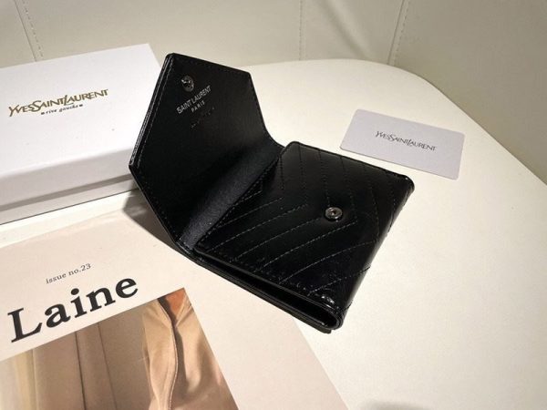 大人気!!新色 サンローラン☆待望の3つ折りミニ財布 コピー Sai99401 - 画像 (7)