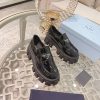 ★日本!!人気！プラダ モノリス コピー レザー ポインテッドトゥローファー pul00656 - 画像 (3)