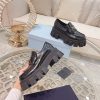 プラダ モノリス ローファー 偽物 ブラッシュドレザー ポインテッドトゥ puz57660 - 画像 (6)