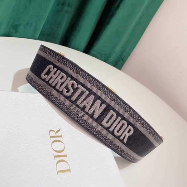 超希少！CHRISTIAN ディオール 偽物 キャンバスベルト 65mm dec53537 - 画像 (3)