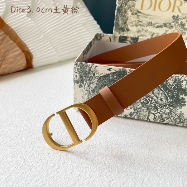超希少！ディオール ベルト 偽物 saddle 30mm カーフスキン del01186 - 画像 (4)