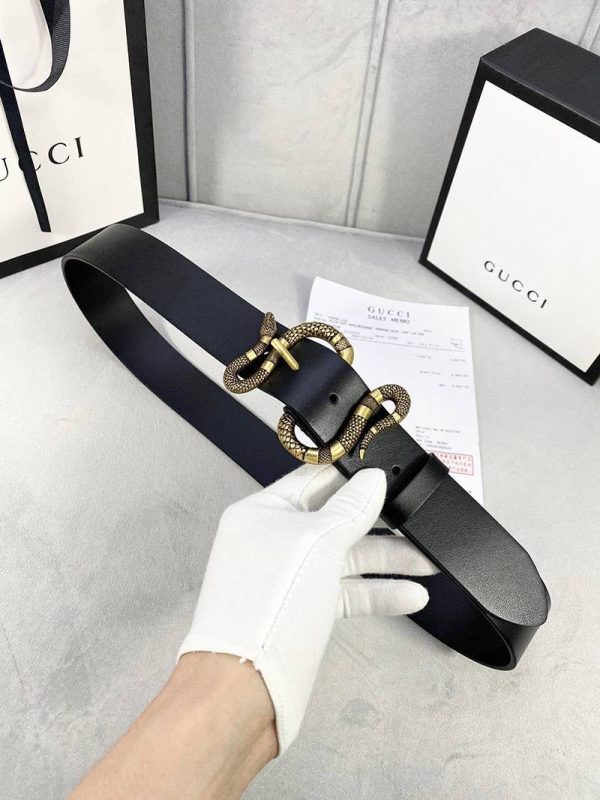 【人気】グッチ ベルト コピーN級品 Gスネーク 4cm幅 gue23704 - 画像 (5)