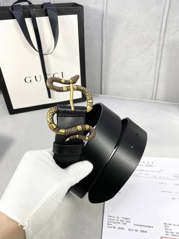 【人気】グッチ ベルト コピーN級品 Gスネーク 4cm幅 gue23704 - 画像 (7)