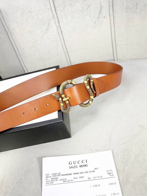 《大人気》グッチ ベルト Gスネークコピー 4cm幅 gur22900 - 画像 (3)