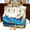 目を惹くカラー★エルメス オータクロア 偽物 50cm エンドレスロード トゴ×スイフト ert09396 - 画像 (3)
