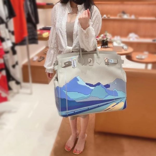 目を惹くカラー★エルメス オータクロア 偽物 50cm エンドレスロード トゴ×スイフト ert09396 - 画像 (5)