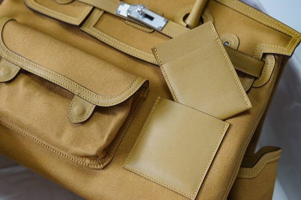 セール新作エルメス バーキン カーゴ 偽物35cm トワルアッシュ×スイフト ery70465 - 画像 (7)