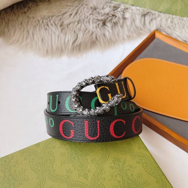 稀少 グッチ 100周年 偽物 レディース ベルト 3.0cm幅 guy84761 - 画像 (2)