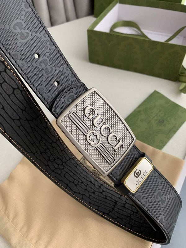 一目惚れ♪ グッチ ユニセックス ベルト 偽物 38mm guz65807 - 画像 (3)