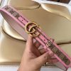 ☆超人気☆グッチ 偽物 キャンバスGG柄ベルトダークブラウン 3.5cm幅 gub50230 - 画像 (3)
