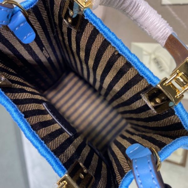 大人気!!新色すぐ届 フェンディ ミニショッパーバッグ コピー ラフィア 8BS051AFQPF1ELX - 画像 (6)