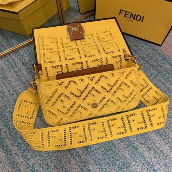 稀少フェンディ バゲット キャンバス バッグ 偽物/刺繍 fed36433 - 画像 (5)