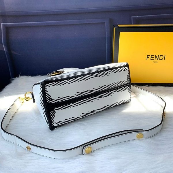 争奪戦フェンディ バイ ザ ウェイ コピー ミディアム レザー ボストンバッグ fed64839 - 画像 (3)