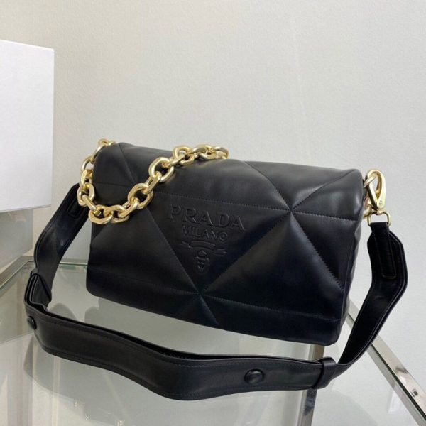 希少色【プラダ】パデッドナッパ レザー ショルダーバッグ コピー pug85064 - 画像 (7)