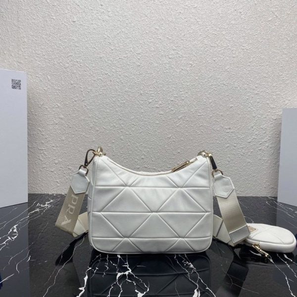 大人気!!新色プラダ 偽物トライアングルロゴ付き シープファー ショルダーバッグ pur05387 - 画像 (2)