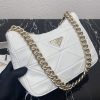 大人気!!新色プラダ 偽物トライアングルロゴ付き シープファー ショルダーバッグ pur05387 - 画像 (5)