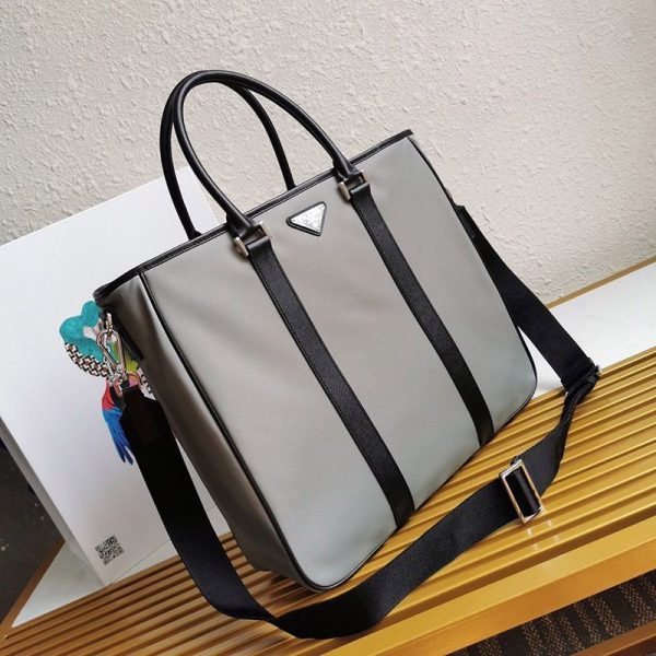 完売必至【プラダ】ナイロンxサフィアーノレザー トートバッグコピー puh65564 - 画像 (2)