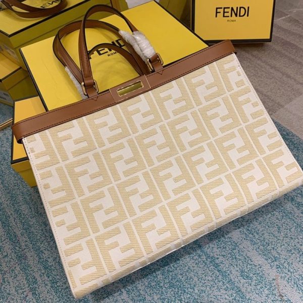 送料込フェンディ コピー ピーカブー エックストート キャンバス バッグ fen97074 - 画像 (3)