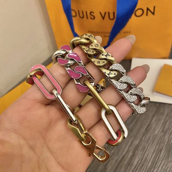 21-22AWルイヴィトン チェーンリンクスパッチ コピー ネックレス vua60550 - 画像 (6)