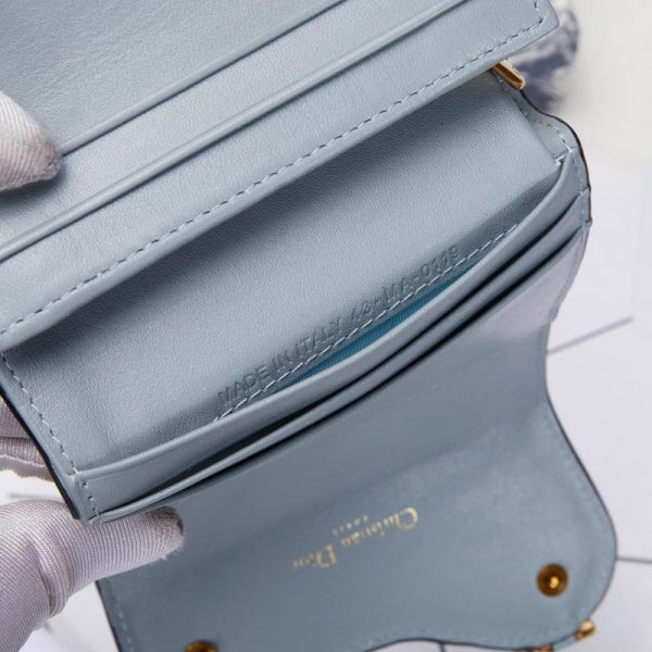 21-22AW【ディオール】SADDLE Dモチーフロータスウォレット dee29618 - 画像 (8)