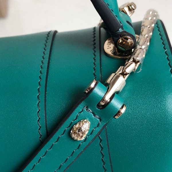 《大人気》【ブルガリ 偽物】新色! SERPENTI FOREVER ナッパ ハンドバッグ Buh54789 - 画像 (7)