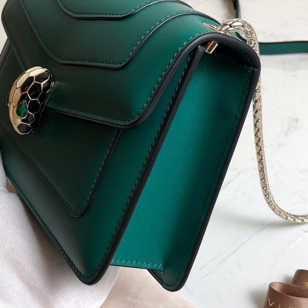 21-22AW【ブルガリ コピー】新色! SERPENTI FOREVER ナッパ ハンドバッグ Bul75855 - 画像 (4)