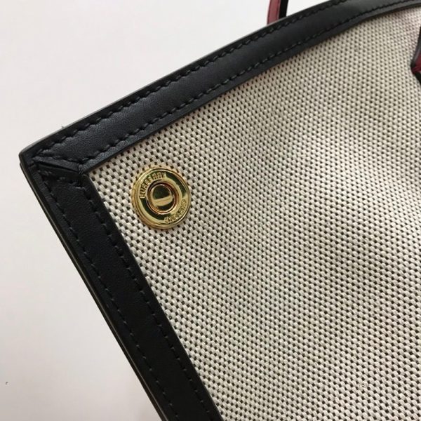 21AW新作送関込 バーバリー トートバッグ 偽物 ロゴ コットン キャンバス Baw51809 - 画像 (6)