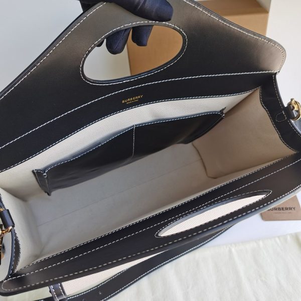人気急上昇バーバリー ショルダーバッグ 偽物 ミニ ツートン キャンバス＆レザー ポケットバッグ Baz55041 - 画像 (9)