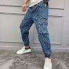 超話題!ルイヴィトン デニムパンツ 偽物 モノグラムパッチワーク vuk09402 - 画像 (2)