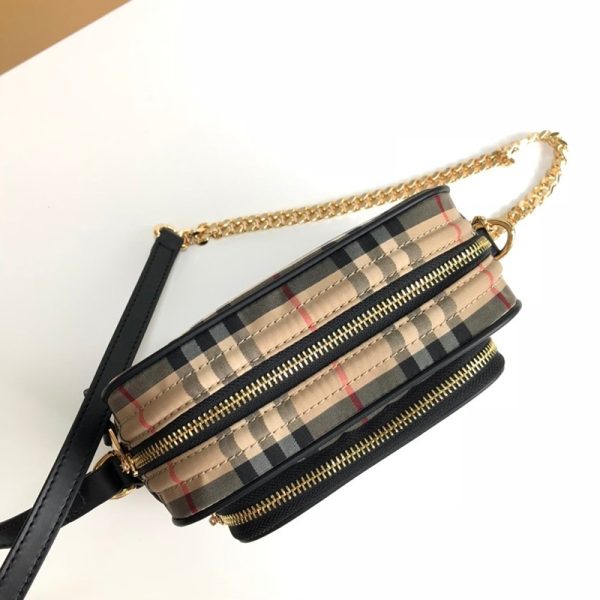 人気No1バーバリー ショルダーバッグ スーパーコピー ヴィンテージチェック＆レザー クロスボディバッグBac92995 - 画像 (7)